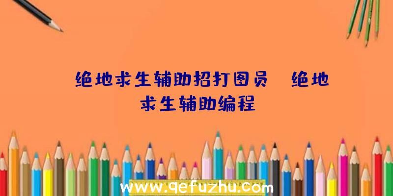 「绝地求生辅助招打图员」|绝地求生辅助编程